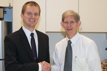 Dr. Ryan Best with Prof Bourland